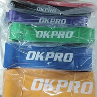 OKPRO fábrica al por mayor logotipo personalizado naturaleza bandas de resistencia gimnasio entrenamiento ejercicio Pull-Up Assist bandas de ejercicio