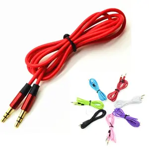 Kabel Audio Stereo pria KE pria Aux bantu 3.5mm untuk komputer PC iPod MP3 Mobil