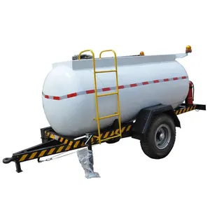 3000L Diesel Bowser Nhiên Liệu Tàu Chở Dầu Với Trailer