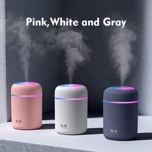 Wholesale 2025 Portable LED Light Mini 300ml Spray Mist <b>Humidifier</b> Double Wet Aroma Essential Oil Diffuser <b>Car</b> Usb air - Product Image 3