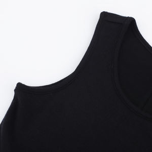 <span class=keywords><strong>Robe</strong></span> une pièce en <span class=keywords><strong>laine</strong></span> mérinos pour femmes de style tendance <span class=keywords><strong>Robe</strong></span> <span class=keywords><strong>longue</strong></span> à col ras du cou sans manches - Product Image 4