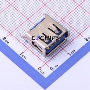 KH-3.0AF180WJ-11.5JB USB Connector Through hole Component (THT) Connector Type-A USB 3.0 Female Through Hole - Product Image 1