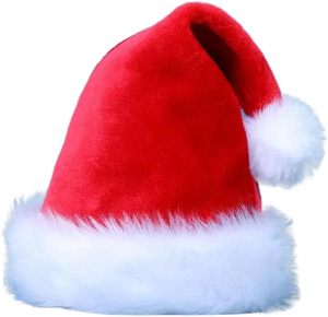 Chapeaux de Père Noël classiques adaptés à l'extérieur, chapeau de Noël rouge pour la fête, décoration de Noël - Product Image 2