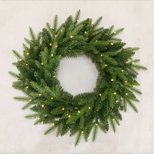 बड़े कृत्रिम क्रिसमस के लिए एलईडी लाइट के साथ बड़े पैमाने पर पुष्पांजलि अर्पित करते हैं - Product Image 1