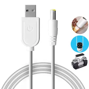 DC 5V DC 12V USB Voltage Step-up Converter Cable Short Power Supply USB Cable 5.5/2.1 5.5/2.5 DC Jack Brazil Charger PD Function