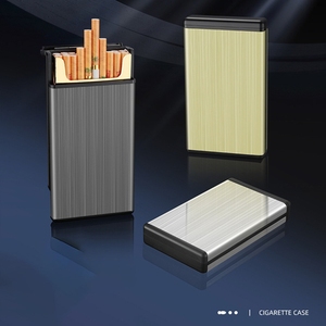 Tái Sử Dụng Kim Loại Không Thấm Nước Thuốc Lá Hộp Trường Hợp Cho Mỏng Thuốc Lá 20 Pcs Công Suất Thời Trang Bền Thuốc Lá Trường Hợp Gói - Product Image 4