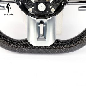 <span class=keywords><strong>Volante</strong></span> Deportivo de Fibra de Carbono y Cuero con LED, Compatible con Benz <span class=keywords><strong>2022</strong></span>, Modelos CLS, GLE, W213, W238, E63, S63, G63, G65, Gt63, Gts, C300, C43, W211, W223 - Product Image 2
