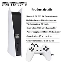 Console de Jeu Rétro 4K Sans Fil 2,4 GHz CE FCC RoHS, 200 Jeux, 2 Joueurs, Boîtier de Jeu d'Arcade Domestique, Clé de Jeu 128 Go, Fournisseur Personnalisé ODM
