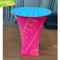 Nappe de table ronde pour salon professionnel, 80x110cm