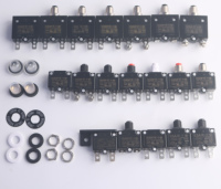 Disjoncteur à bouton électrique, protecteur de surcharge pour compresseur, 15-50A, 2 pôles, réinitialisation manuelle, boîtier en plastique