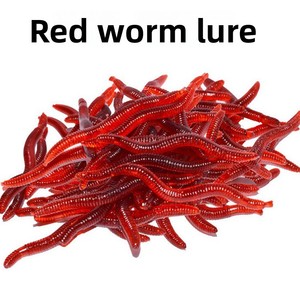 Leurre souple artificiel en PVC, ver rouge, ver <span class=keywords><strong>de</strong></span> <span class=keywords><strong>terre</strong></span> bionique, pour la pêche <span class=keywords><strong>au</strong></span> saumon, <span class=keywords><strong>au</strong></span> poisson-chat, <span class=keywords><strong>au</strong></span> brochet et aux poissons d'eau douce - Product Image 3