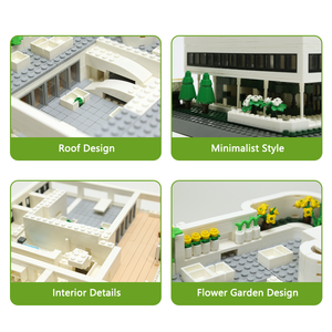Wange 5237 Villa Savoye París Francia, 1226 Piezas, Bloques de Construcción, Modelo de Ladrillos, Juego de Bloques de Construcción para Niños, Juguete de Plástico, Regalo - Product Image 2