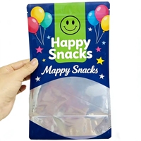Sacs personnalisés imprimés en Chine, emballages alimentaires en plastique, sacs à bonbons refermables, sachets anti-humidité à fond plat