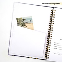 Agenda hebdomadaire 2027 à spirale A5, carnet de notes personnalisé, cadeau transfrontalier