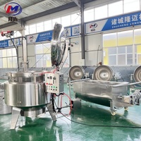 Casserole à pression industrielle de grande taille en acier inoxydable, marmite à pression à gaz pour la cuisson de soupes épaisses