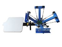 Imprimante à écran manuelle de qualité supérieure, fabricant chinois, soie, 4 couleurs, 4 stations