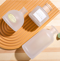 Nouvelle bouteille d'aromathérapie en verre givré de 100 ml, bouteille vide pour la décoration de la maison, utilisation en voiture, diffuseur de parfum, conteneur de recharge d'huile essentielle