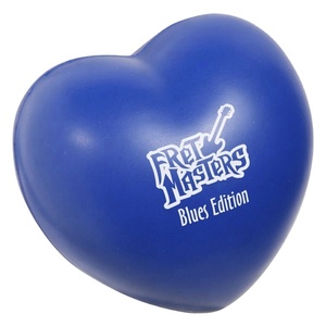 Ballon anti-stress en forme de cœur avec impression de logo promotionnel personnalisé - Product Image 1
