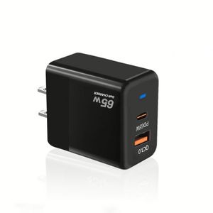 Universal 65W <b>USB</b> Port 45W Fast Wall <b>Socket</b> <b>With</b> UK EU US Plug QC3.0 PD20W Type C Wall Charger - Product Image 2