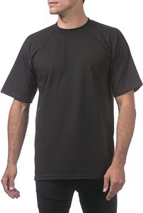 Camiseta de Cuello Redondo de Manga Corta de Algodón Grueso para Hombre, Color Personalizable - Product Image 4