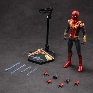 Original Authentique Marvel Spider Man-No Way Home <span class=keywords><strong>Rouge</strong></span> <span class=keywords><strong>Or</strong></span> Spider-Man 1/6 Figurines Articulations Mobiles 18cm 7in - Product Image 2