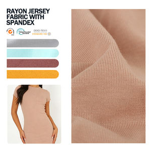 Tela de Jersey de Rayón Viscosa Elástica Suave de Color Personalizado al por Mayor con Spandex para Prendas de Vestir - Product Image 1