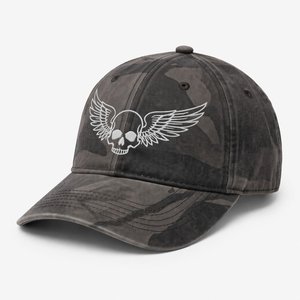 Wholesale Custom Logo <b>Flat</b> Embroidered Cotton Twill 6 Panel Baseball Cap Dad <b>Hat</b> Manufacturer - Product Image 1