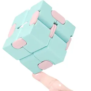 Warna Opsional Magic Cube Macaron Warna Dekompresi Deformasi Kreatif Baru Sihir Rubikes Infinity Cube Gelisah Mainan