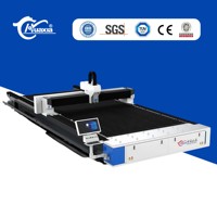 Découpeuse laser à fibre de haute précision pour tôle de laiton et de titane avec table d'échange 1000W