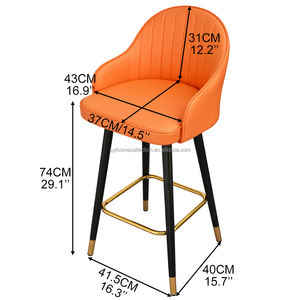 <span class=keywords><strong>Silla</strong></span> <span class=keywords><strong>de</strong></span> Comedor Ergonómica y Cómoda <span class=keywords><strong>de</strong></span> Cuero PU, Taburetes <span class=keywords><strong>de</strong></span> Barra para Cocina, Isla <span class=keywords><strong>de</strong></span> Cocina, Restaurantes, Bares y Cafeterías - Product Image 2