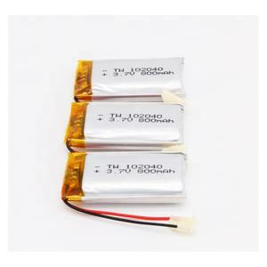 איכות גבוהה חוטים PCB סוללה ליתיום פולימר 102040 800mah <span class=keywords><strong>3.7v</strong></span> תמיכה סוללה ליפו עיצוב oem - Product Image 3