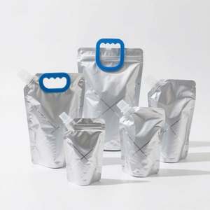 Bolsa con asa para alimentos, bolsa de retorta de 220ml ~ 2.5L, bolsa de pie para líquido de jugo de papel de aluminio con bolsa de agua con boquilla - Product Image 1
