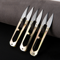 Petits ciseaux en acier inoxydable de type U ciseaux de coupe de fil à pointe pointue pour la broderie ciseaux de cuisine à usage domestique