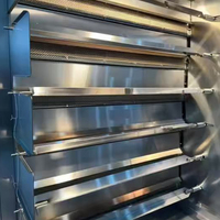 Grill à poulet rotatif au gaz en acier inoxydable pour restaurant commercial, four rotatif au gaz, machine à poulet pour rôtir le poulet
