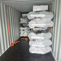 Nouveau kit d'essieu ZHONGXING de type américain 7K 7000lbs, suspension à bras oscillant à ressorts à lames à double œil 8 trous pour remorque robuste