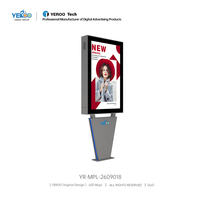 Écran LED publicitaire extérieur rétroéclairé avec cadre en aluminium pour stations de transport, luminosité 2500 nits
