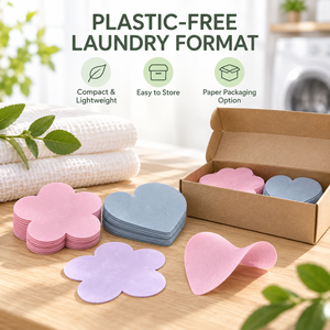 Biodegradable Disposable Enzyme Formula Solid Laundry Detergent <b>Sheets</b> with High <b>Foam</b> for Removing Sweat Odours Stain Removal - Product Image 3