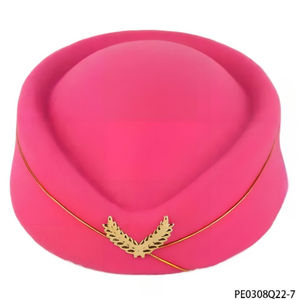 PESENAR Rose Stewardess Cosplay Set Abzeichen, Hut, weiße Handschuhe, Sonnenbrille, Schal, Themenparty-Outfit - Product Image 4