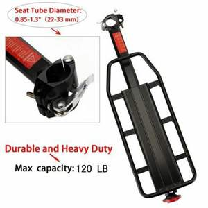 Portaequipajes Trasero Ajustable de Aleación de Aluminio para <span class=keywords><strong>Bicicleta</strong></span>, 50 kg de Capacidad, Recubrimiento en Polvo, Fácil Instalación para Bicicletas de 22-27 Pulgadas - Product Image 3