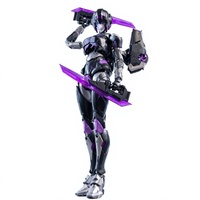 Figurine d'action Mecha édition Blackout, modèle de robot en plastique à assembler, personnage Ashe de League of Legends, jouet