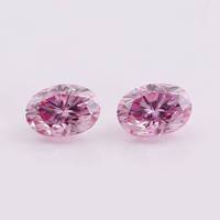 Pierres de Moissanite Synthétiques de Couleur Rose de Luxe en Promotion, Diamants VVS en Moissanite, Bijoux en Moissanite