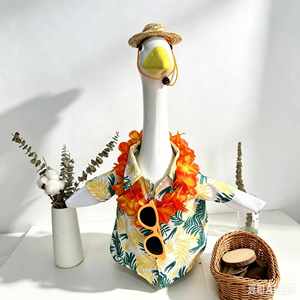 Chemise hawaïenne américaine à motif animalier pour l'été et la plage, style resort, décoration d'entrée de 23 pouces, en stock - Product Image 1