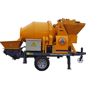Mezcladora de Concreto Móvil Pequeña con Bomba, Nueva Mezcladora de Concreto Todo en Uno Tipo <span class=keywords><strong>Remolque</strong></span>, Fabricada en China - Product Image 2