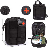 Sac de survie Tomitomo pour extérieur, compatible système Molle, trousse de premiers secours, tente d'urgence, multifonction, portable, DIY