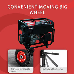 RTH 8KW/10KVA 高出力ポータブル家庭用小型グリーンエネルギー耐久性安定オープンフレームディーゼル発電機 EF9500TE 195F 50Hz - Product Image 3