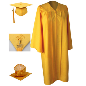 Túnica <span class=keywords><strong>de</strong></span> Graduación Negra Transpirable Tejida con Birrete y Chal, Uniforme Personalizado para Adultos <span class=keywords><strong>de</strong></span> Universidad para Ceremonia <span class=keywords><strong>de</strong></span> Graduación, 100% Poliéster - Product Image 5