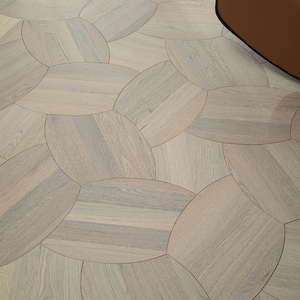 AVANTIMORA CE <b>Stained</b> Anti Scratch Coastal Grade AB 18mm 20mm Multilayer Walnut T&G Radial Parquet Flooring <b>for</b> Office Building - Product Image 2