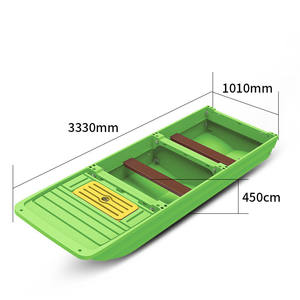 3.33M Pe Vissersboten Die <span class=keywords><strong>Plastic</strong></span> Boot Verbinden 3 Delen Vouwboot - Product Image 2