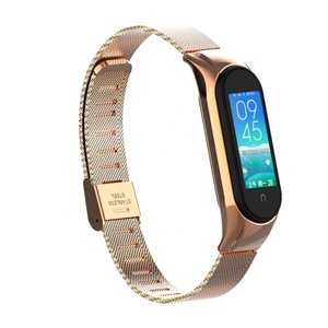 ODM Holdmi New 5035 Loạt Tăng Màu Vàng Lưới Thép Không Gỉ Miband5 Dây Đeo Cho Xiaomi Ban Nhạc 5 - Product Image 1