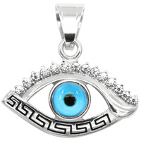 Dongguan Jewelry Pendant Factory Venta al por mayor No se decolora No se oxida 18K Chapado en oro Color Diamond Eye Elf Face Pendant